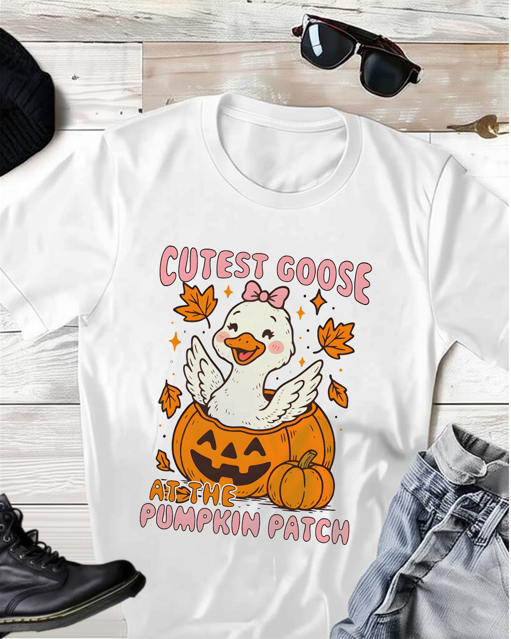 Cutest Goose At The Pumpkins Patch T-shirt