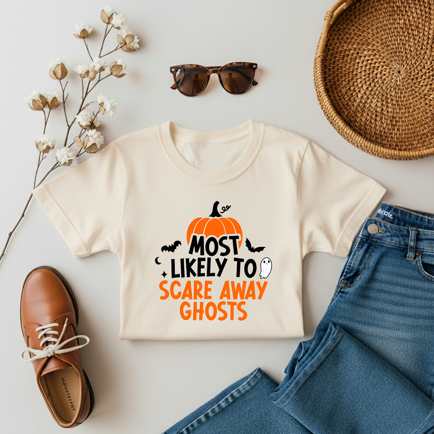 Halloween Most Likely To Scare Away Ghosts - Adults Tee