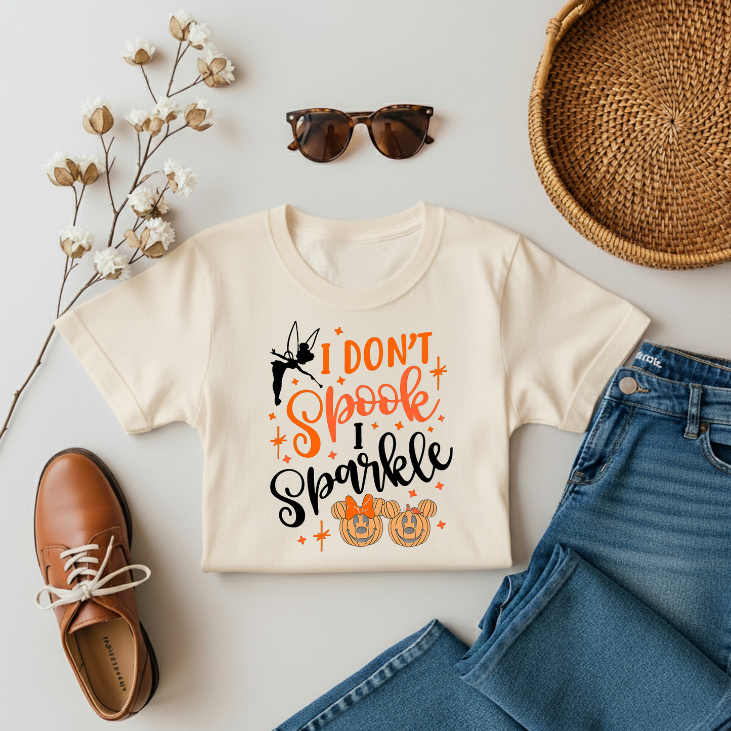 Halloween i Dont Spook, I Sparkle - Adults Tee
