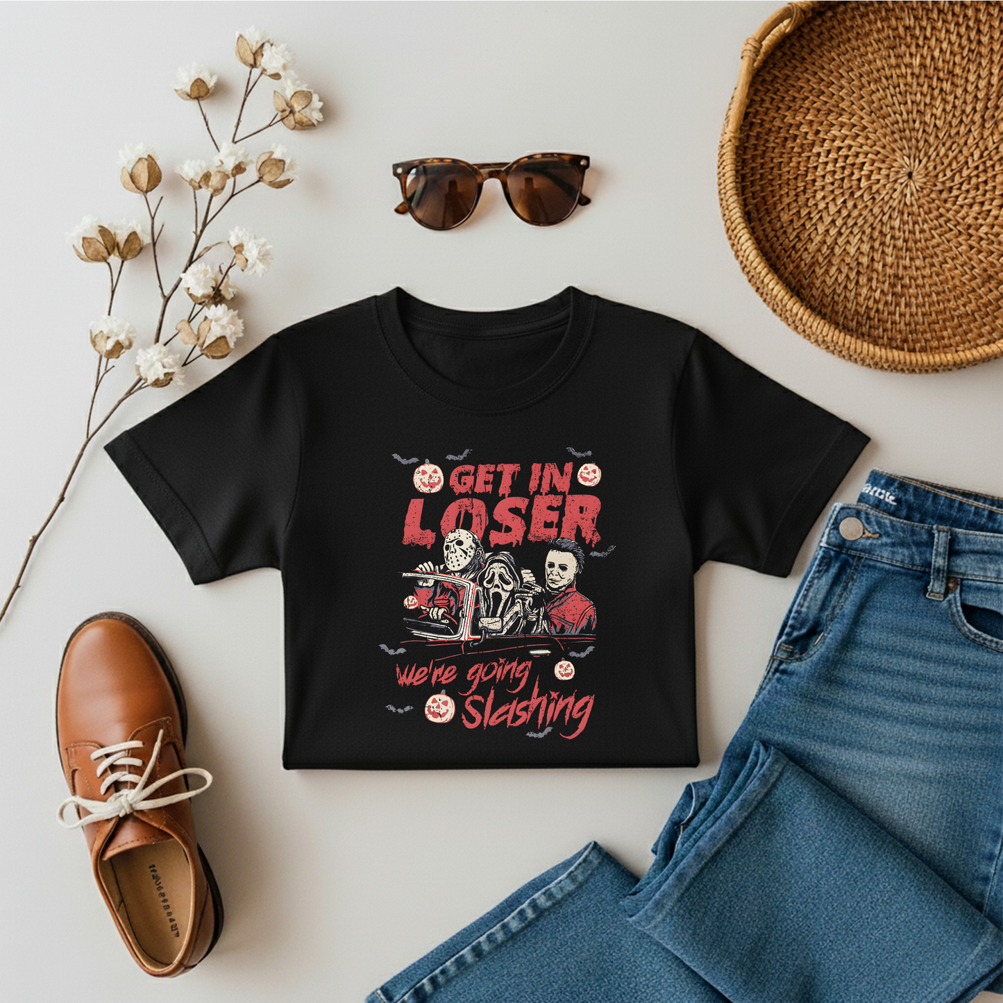 Get In Loser Retro Halloween T-shirt