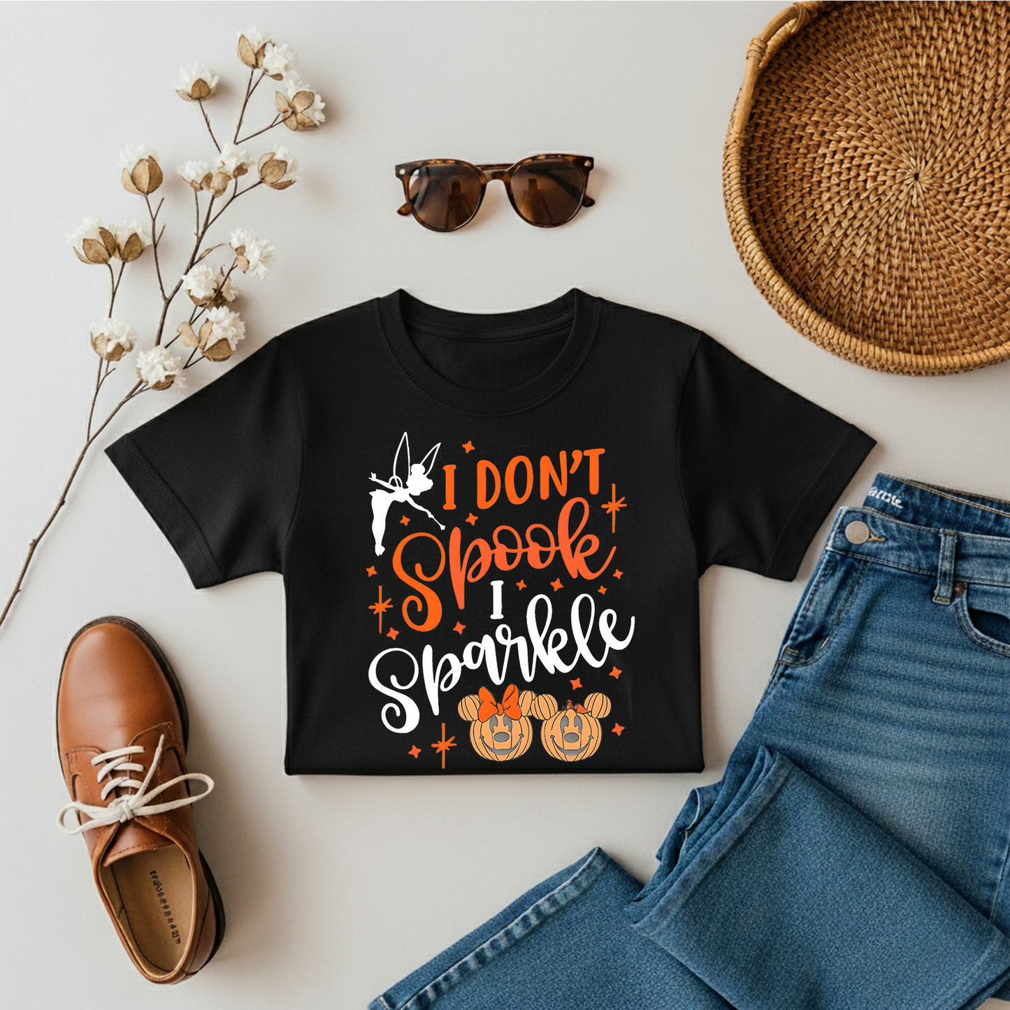 Halloween i Dont Spook, I Sparkle - Adults Tee