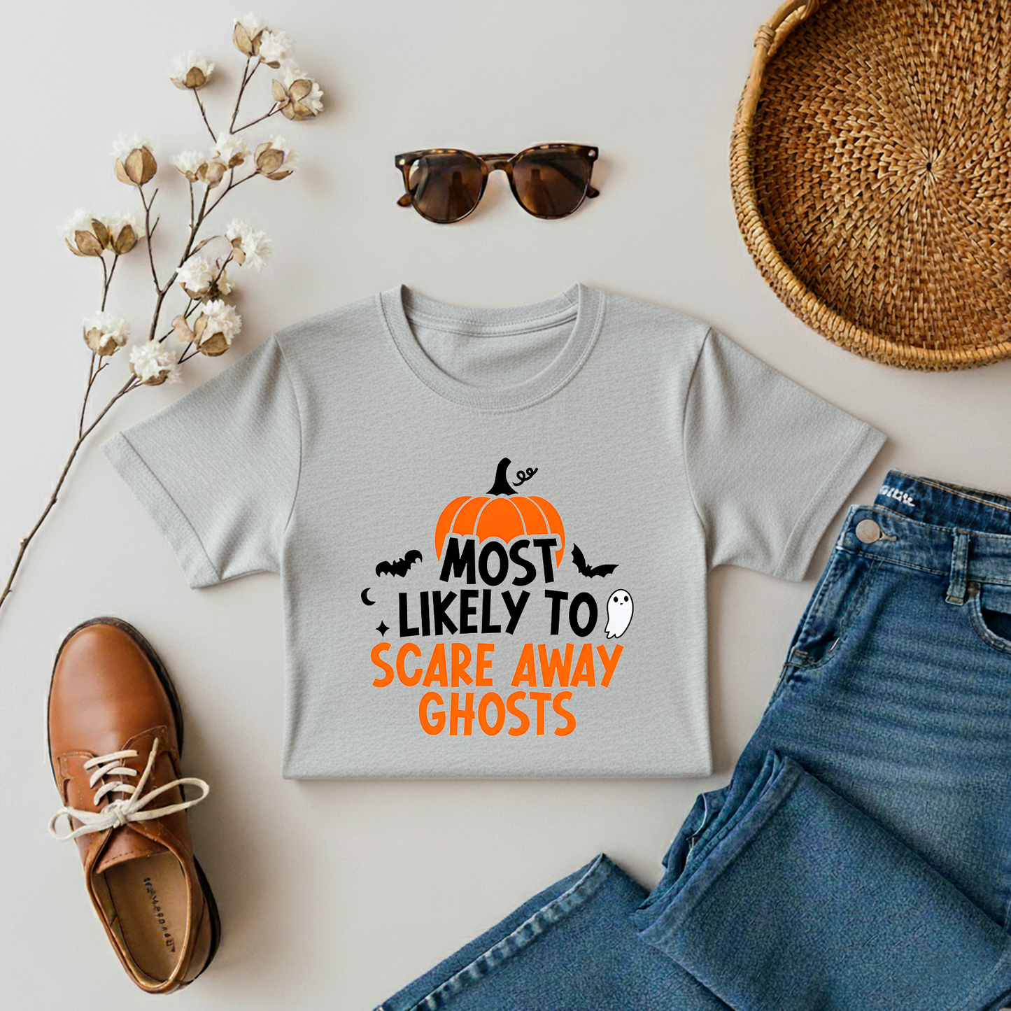 Halloween Most Likely To Scare Away Ghosts - Adults Tee
