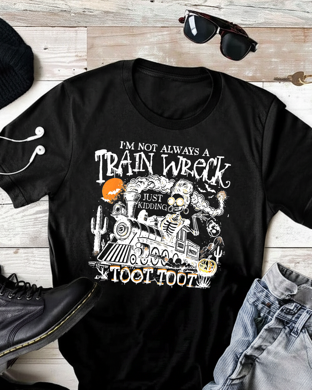 Train Wreck Toot Toot T-Shirt