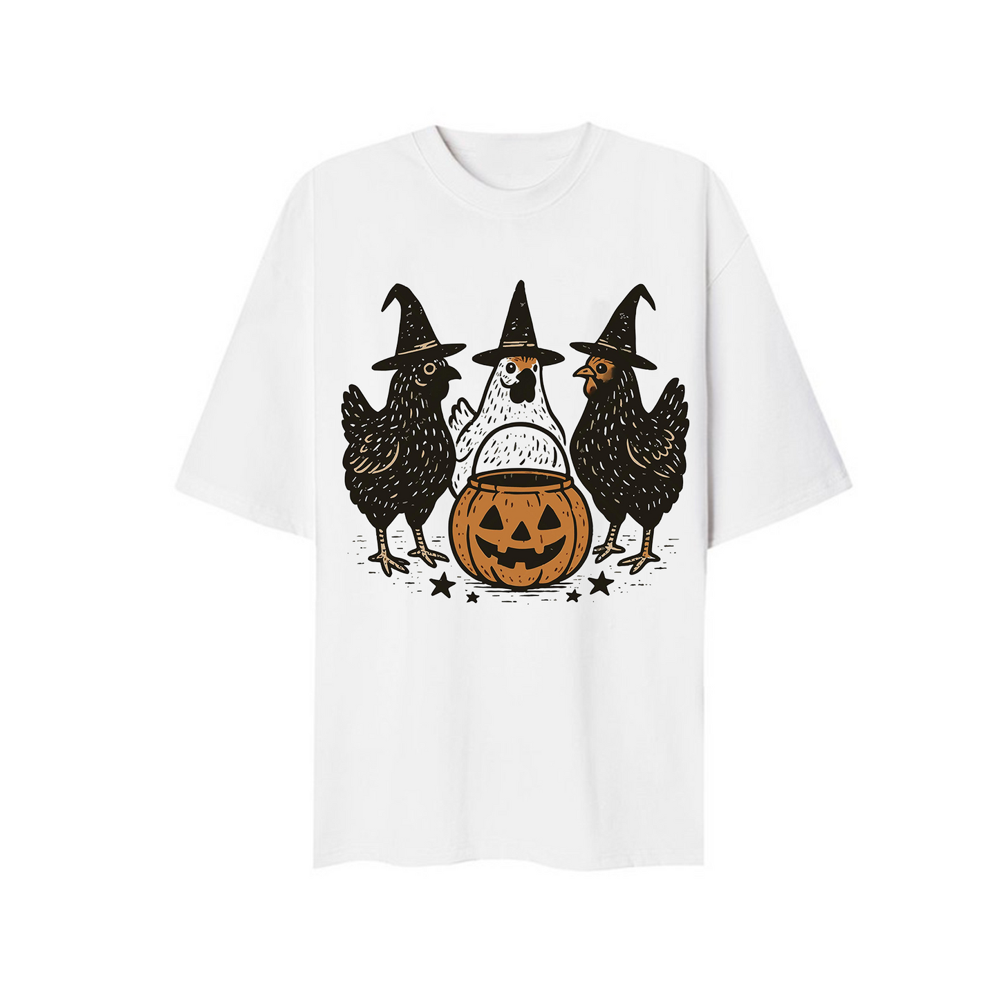 Pumpkin Chicken Fall Retro Halloween