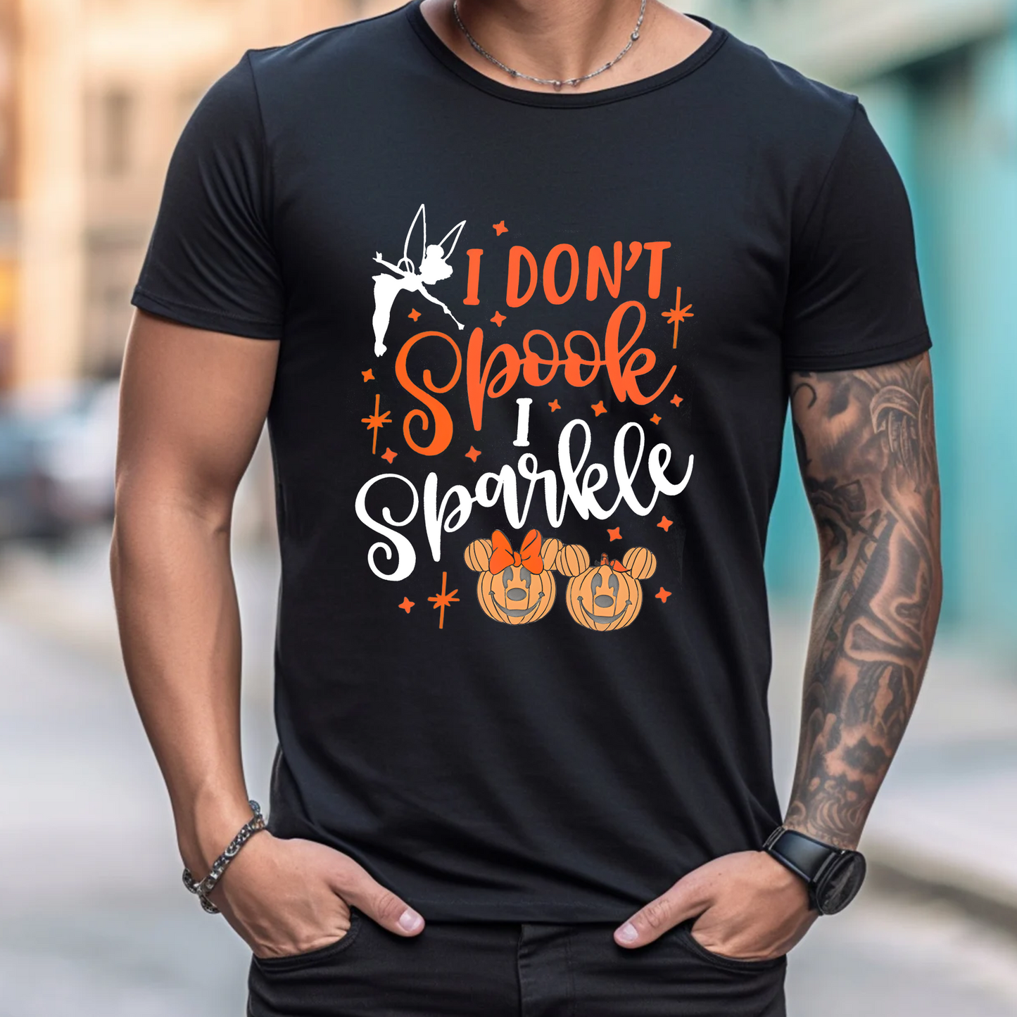 Halloween i Dont Spook, I Sparkle - Adults Tee
