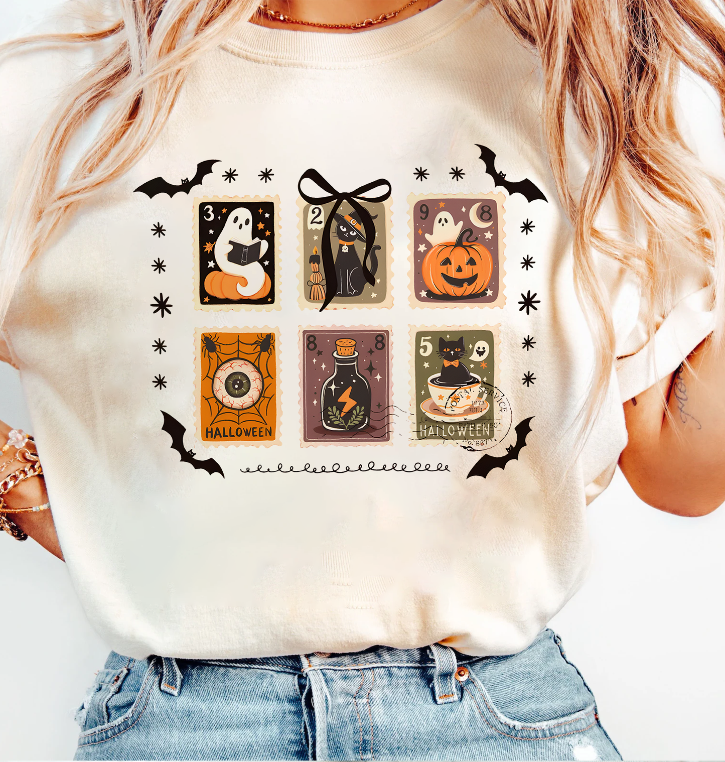 Retro Halloween Tarots T-shirt