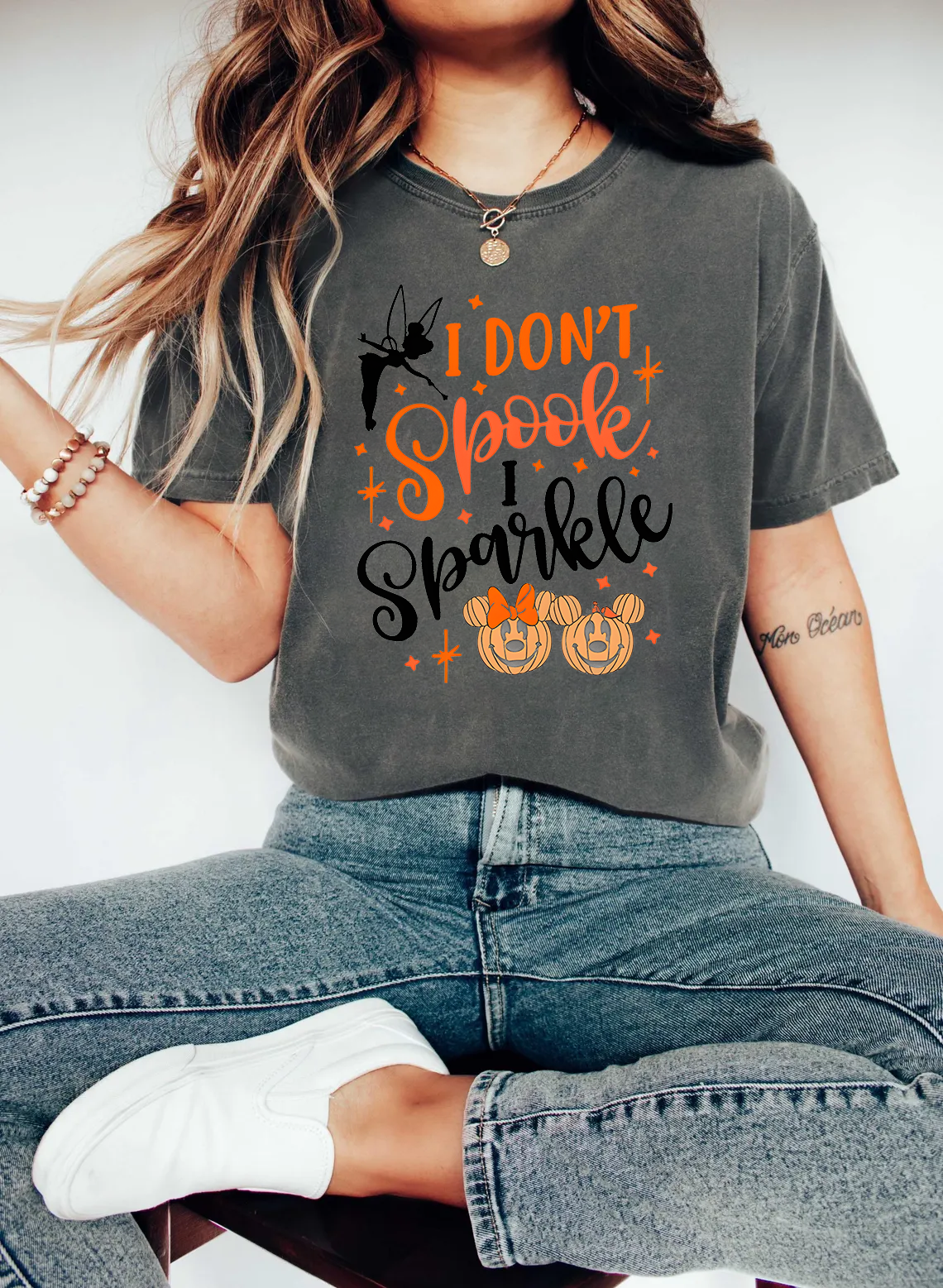 Halloween i Dont Spook, I Sparkle - Adults Tee
