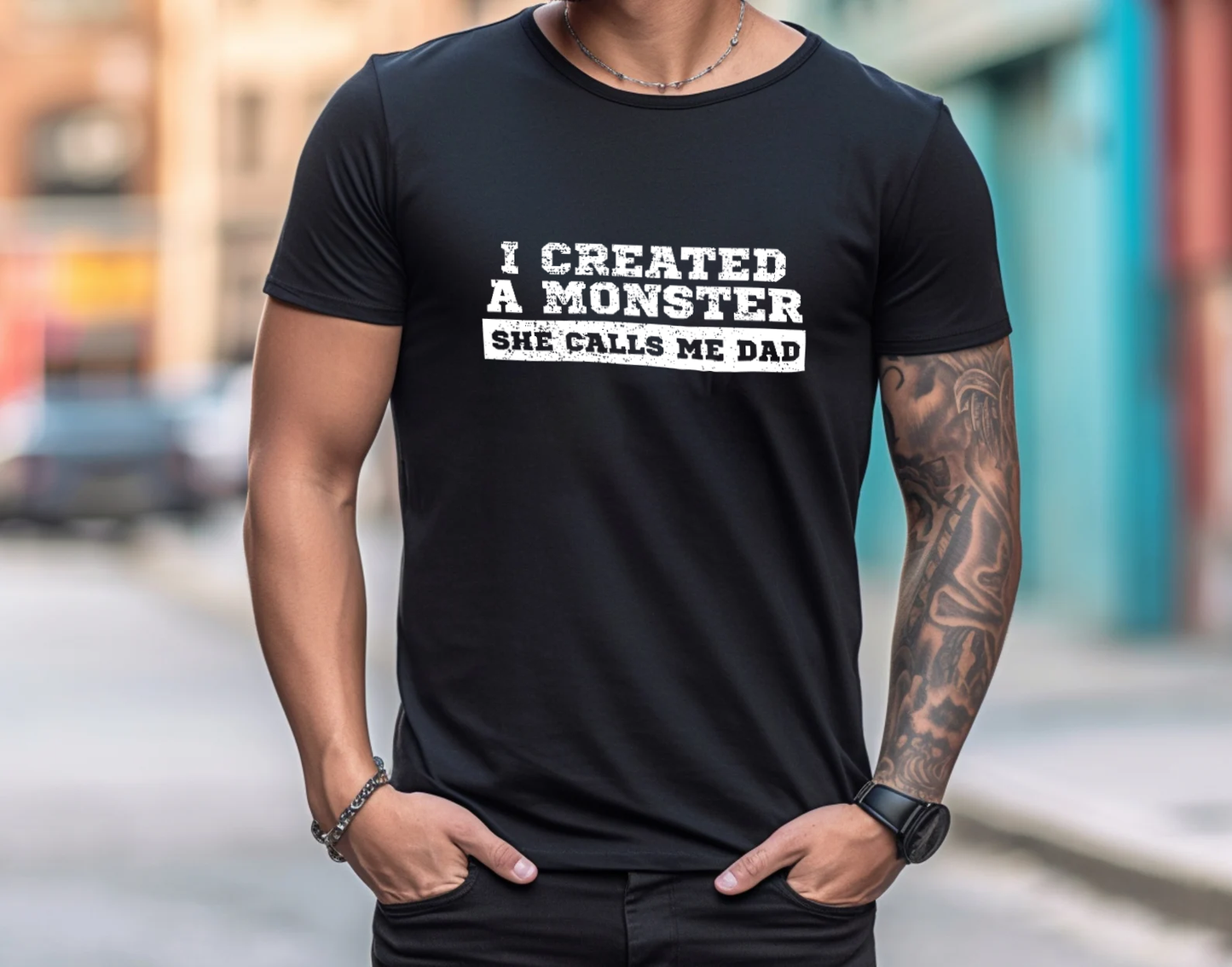 I create a monster that cho me dad T-Shirt