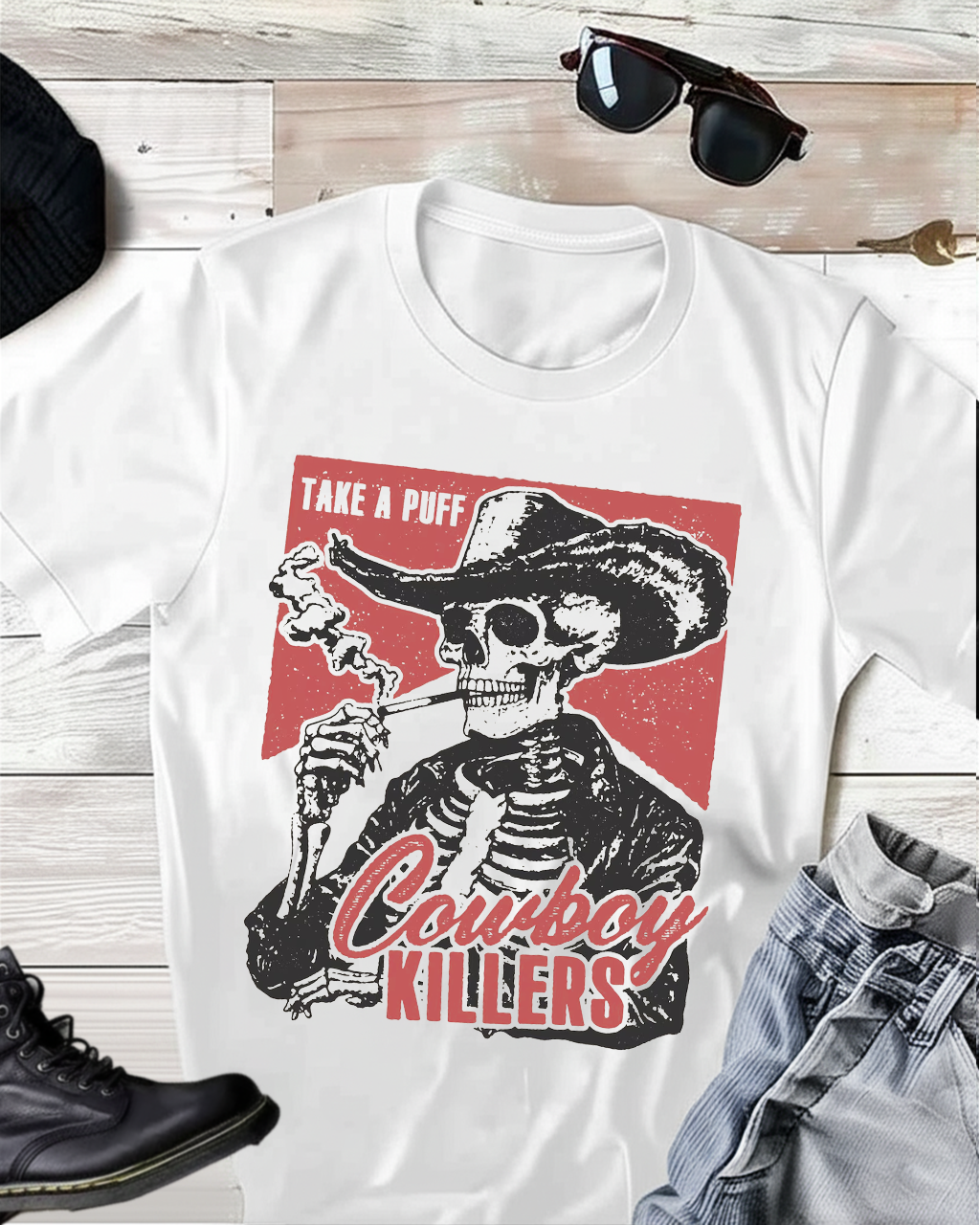 Take A Puff Cowboy T-shirt
