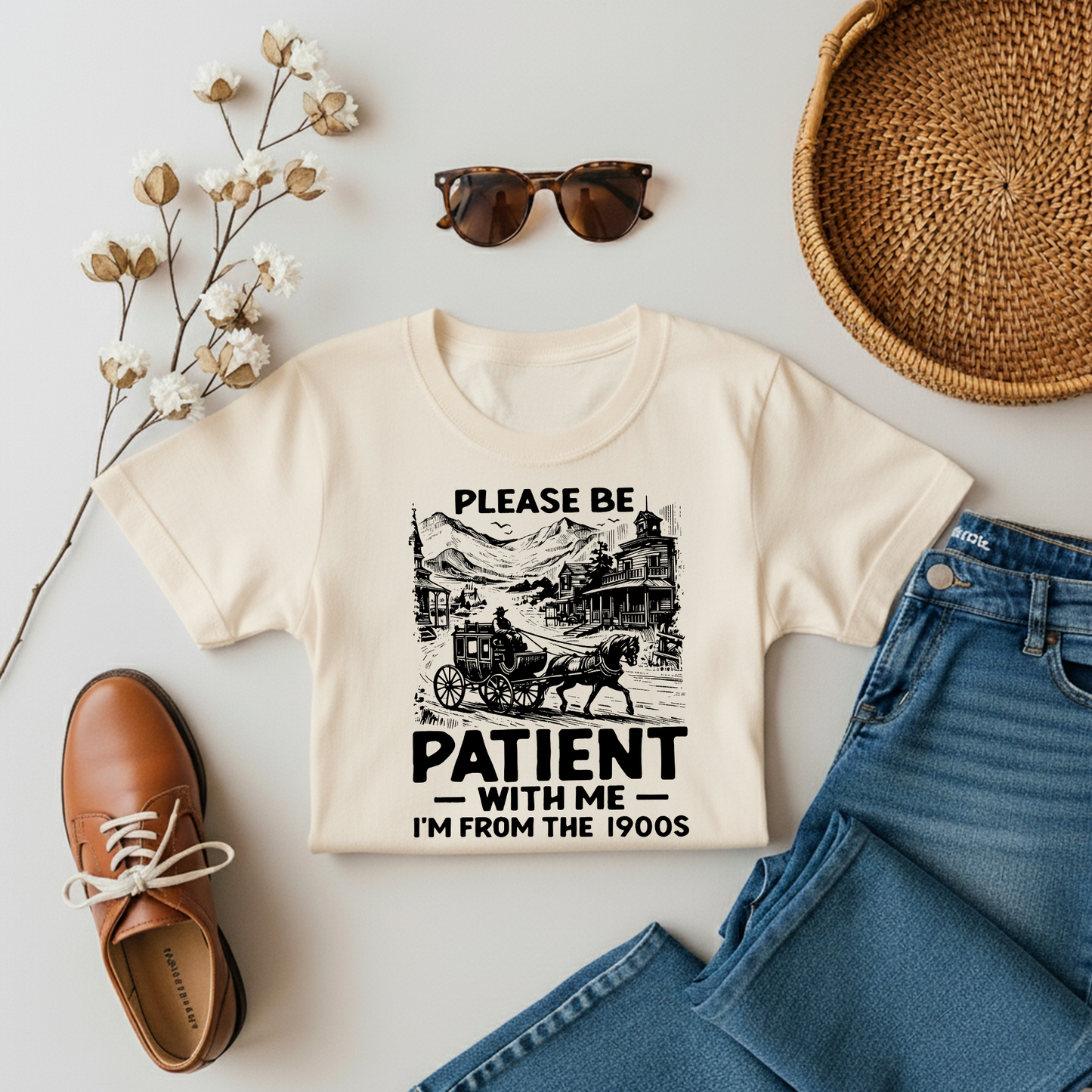 Please Be Patient I'm From 1990s Cowboy T-shirt