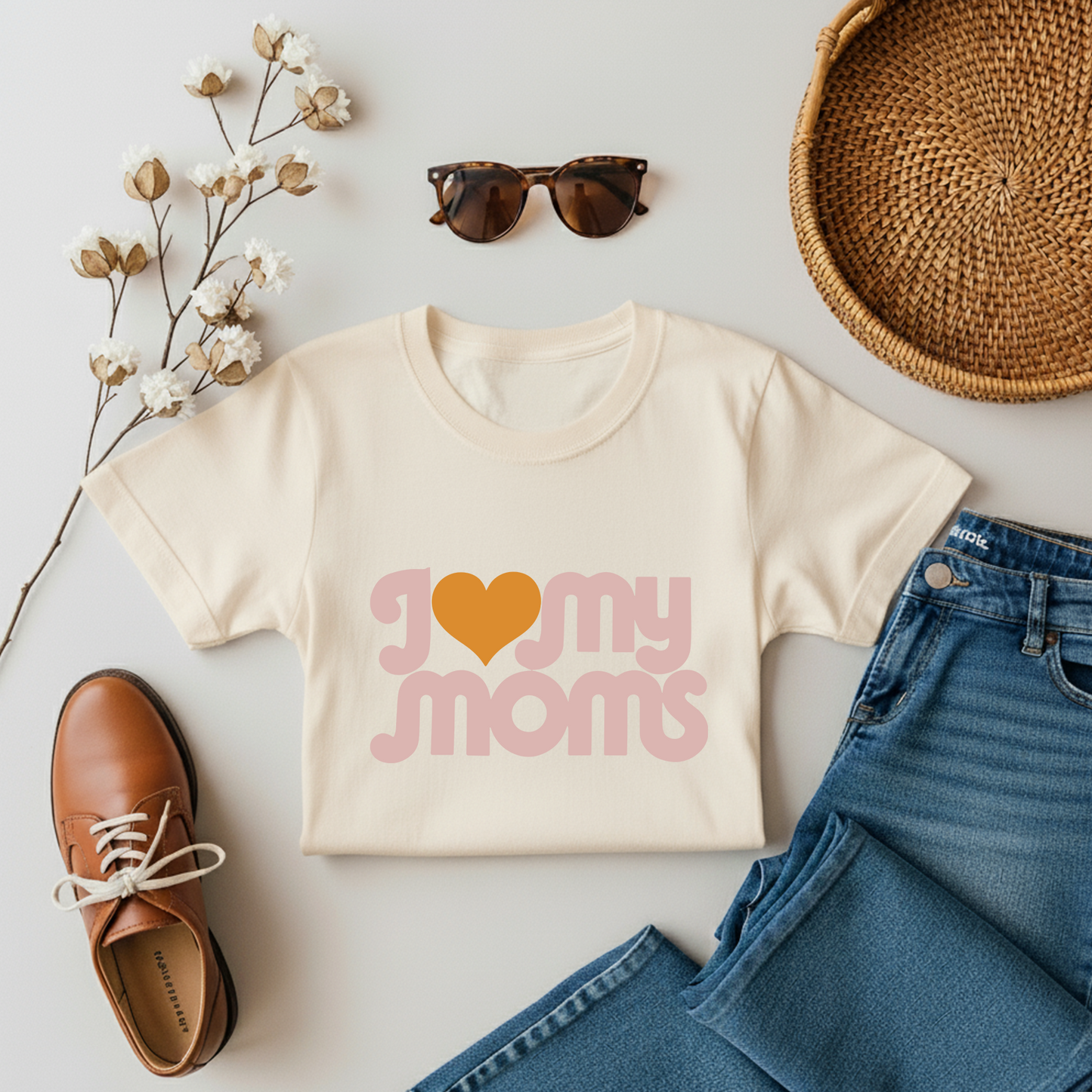 I Love My Moms - Kids Tee