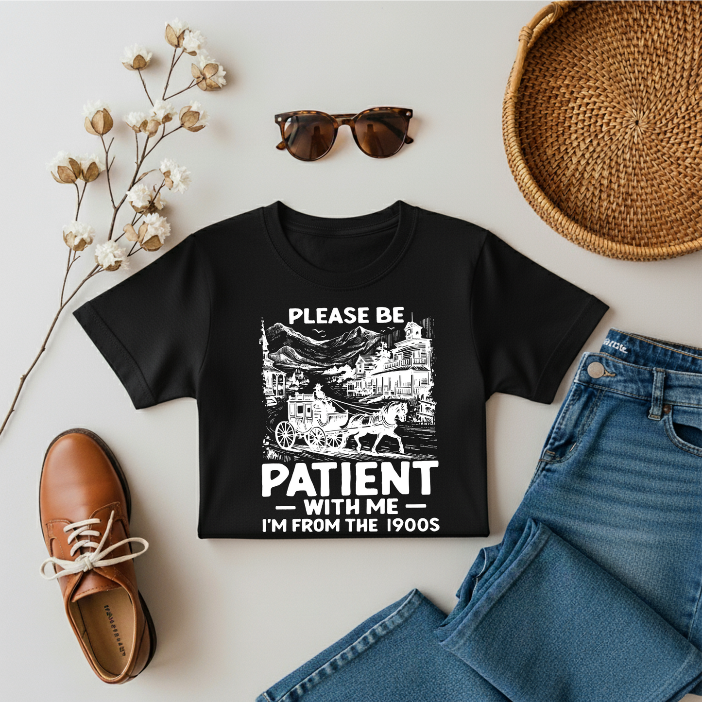 Please Be Patient I'm From 1990s Cowboy T-shirt