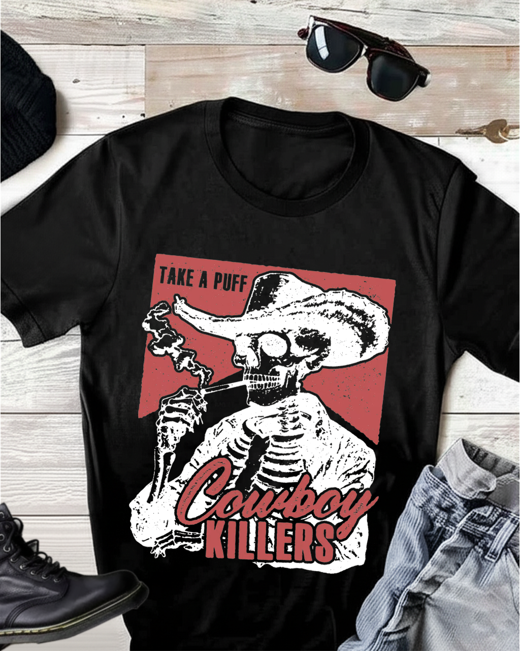 Take A Puff Cowboy T-shirt