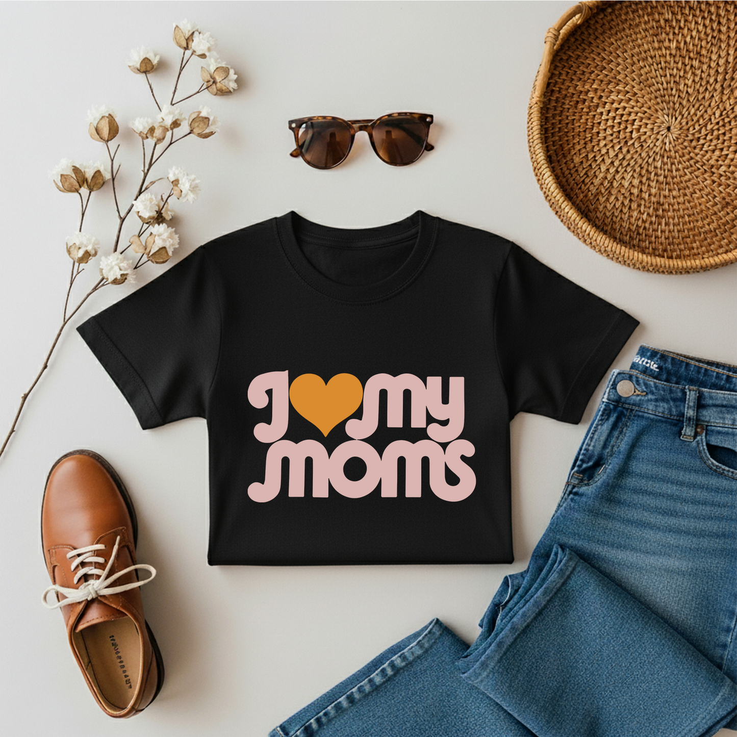 I Love My Moms - Kids Tee