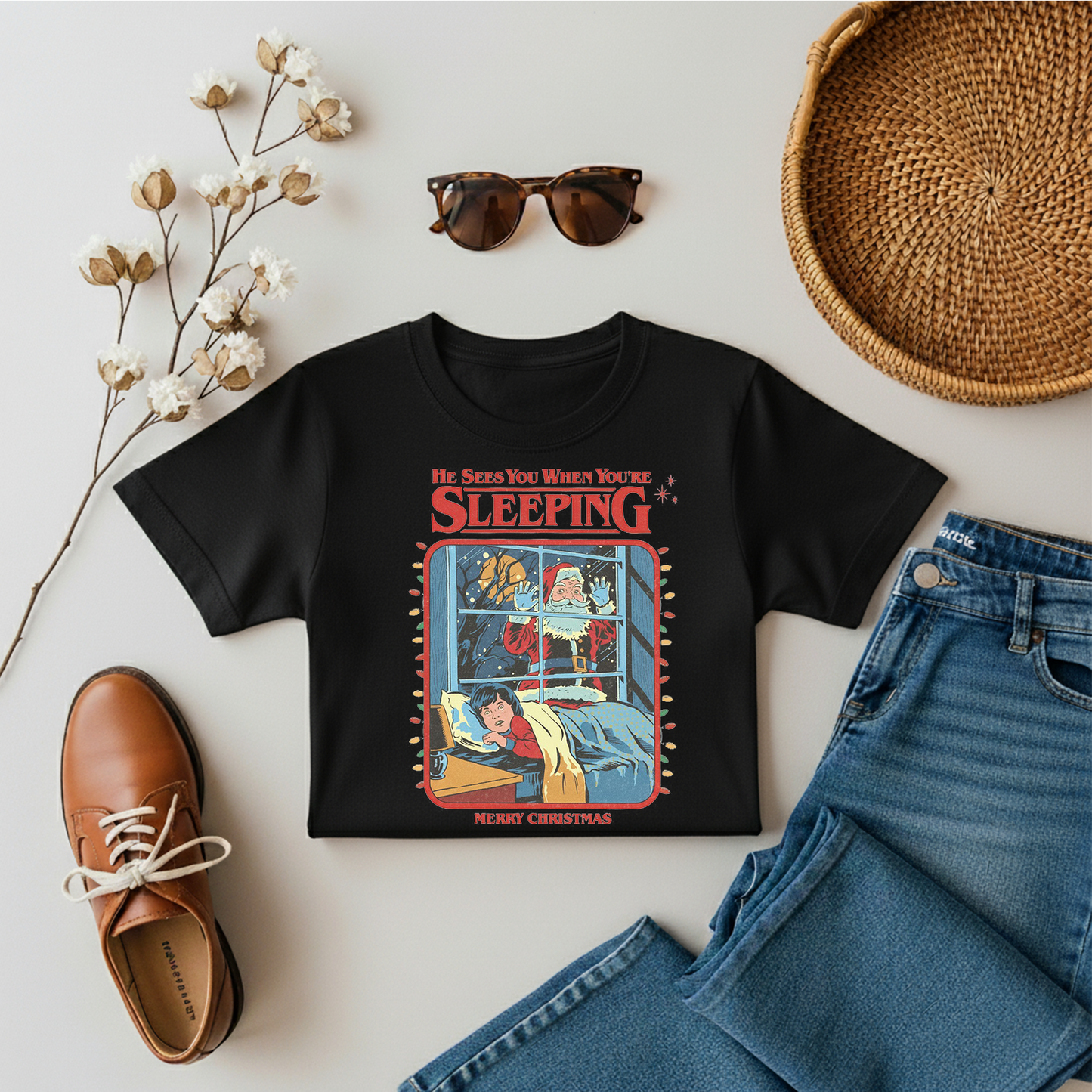 He Sees When You Are Sleeping Merry Christmas