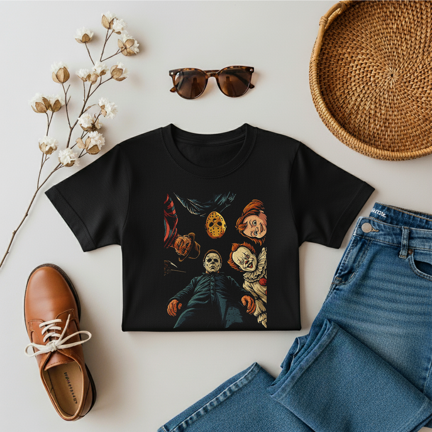 Halloween Horror Characters T-shirt