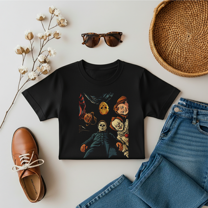 Halloween Horror Characters T-shirt