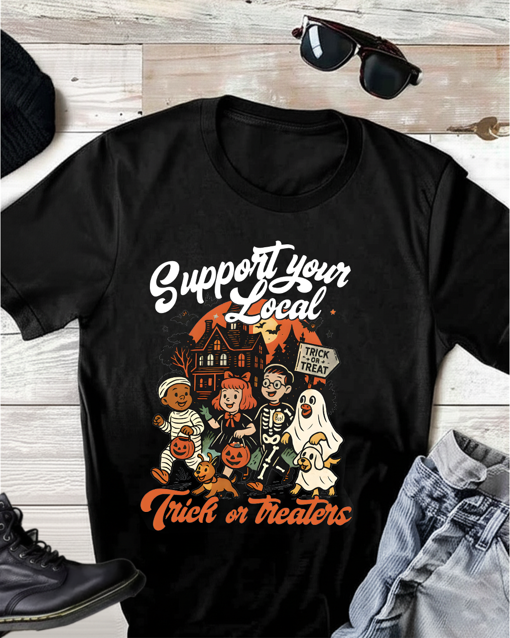 Support Your Local Trick or Treaters T-Shirt