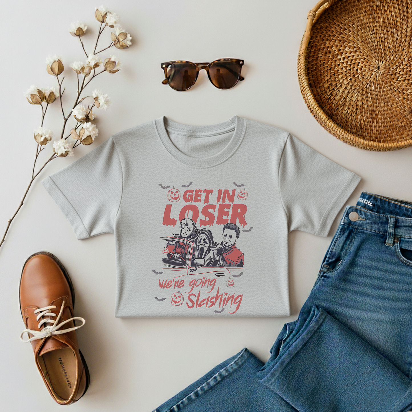 Get In Loser Retro Halloween T-shirt
