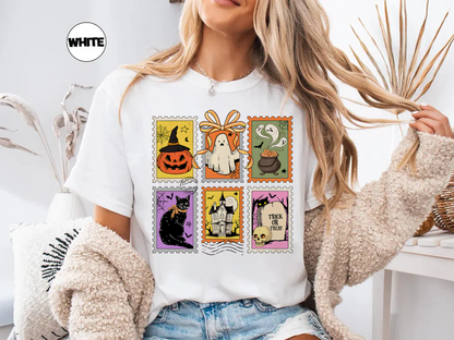 Retro Halloween Ghost Cat