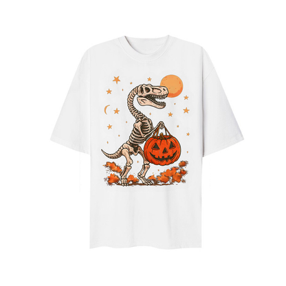 Dinousaur Pumpkins Halloween T-shirt