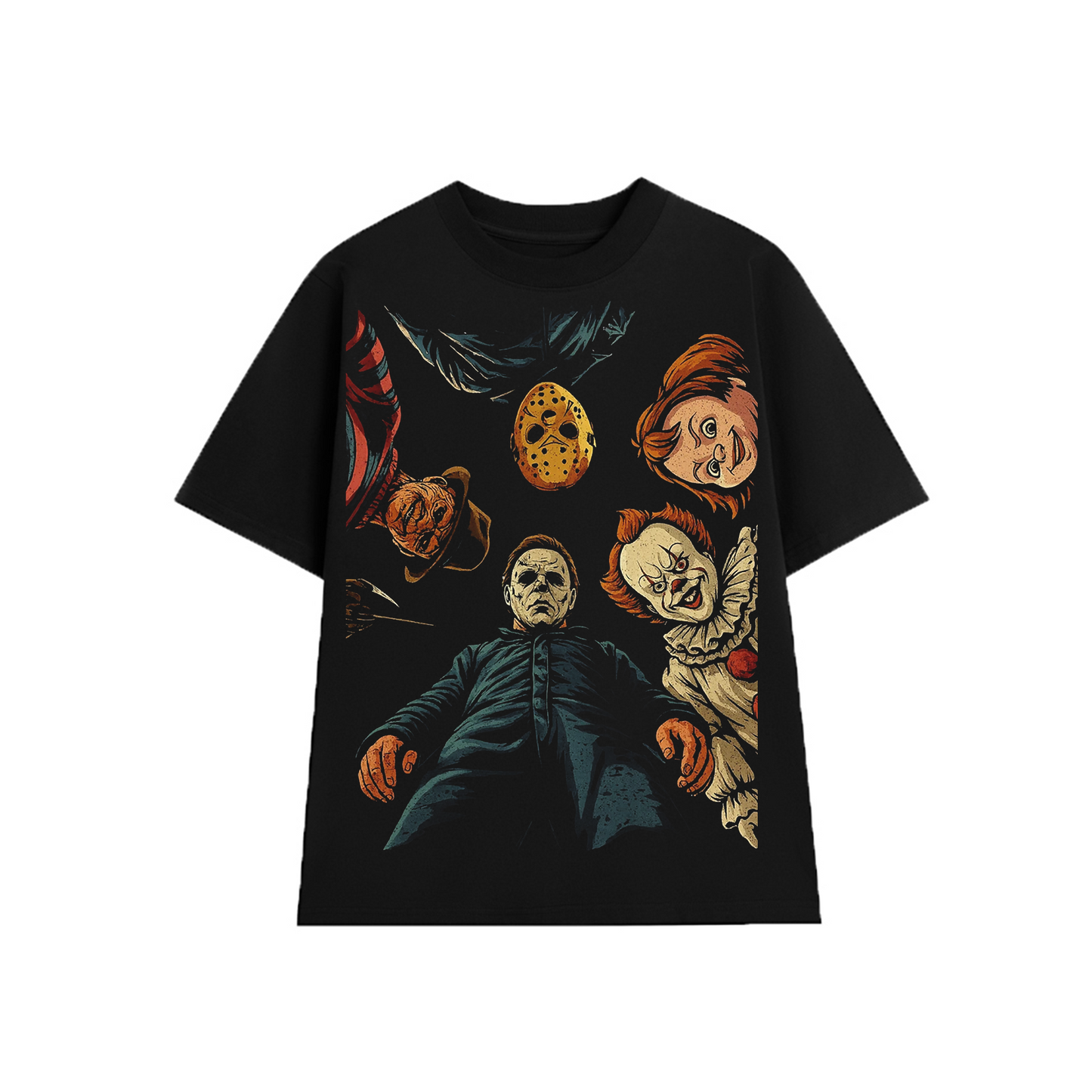Halloween Horror Characters T-shirt