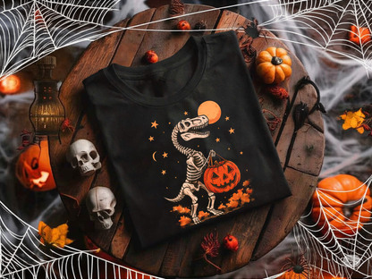 Dinousaur Pumpkins Halloween T-shirt