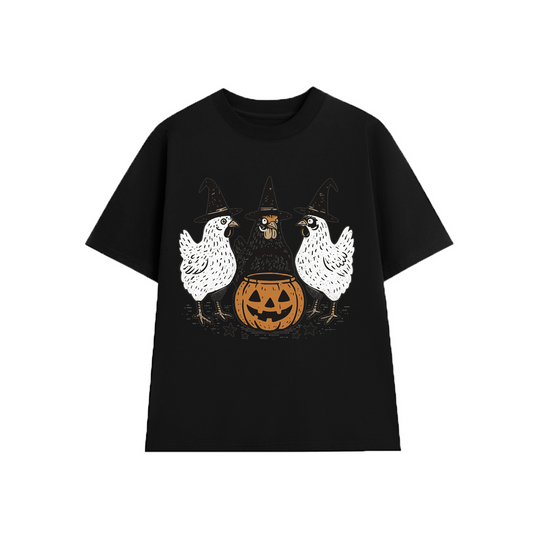 Pumpkin Chicken Fall Retro Halloween