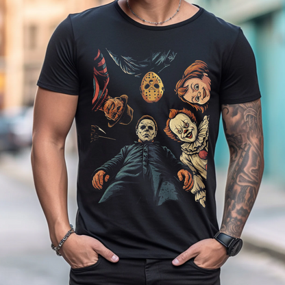 Halloween Horror Characters T-shirt
