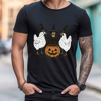 Pumpkin Chicken Fall Retro Halloween