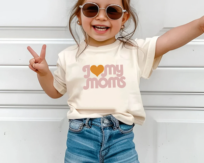 I Love My Moms - Kids Tee