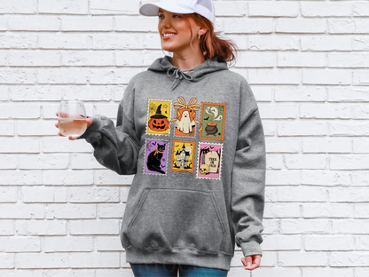 Retro Halloween Ghost Cat