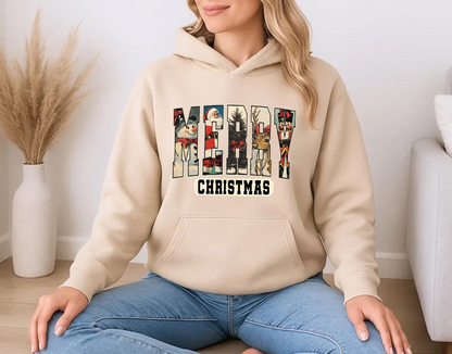 Retro Merry Christmas Snowman