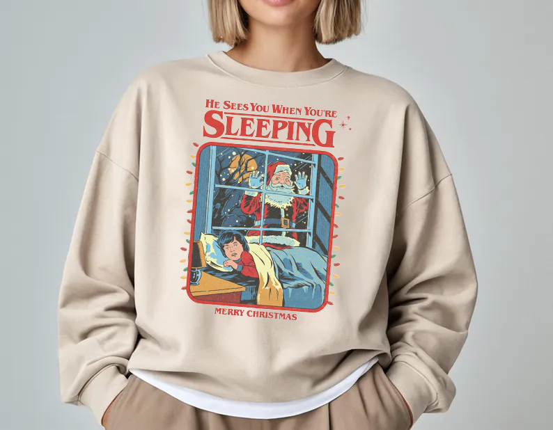 He Sees When You Are Sleeping Merry Christmas