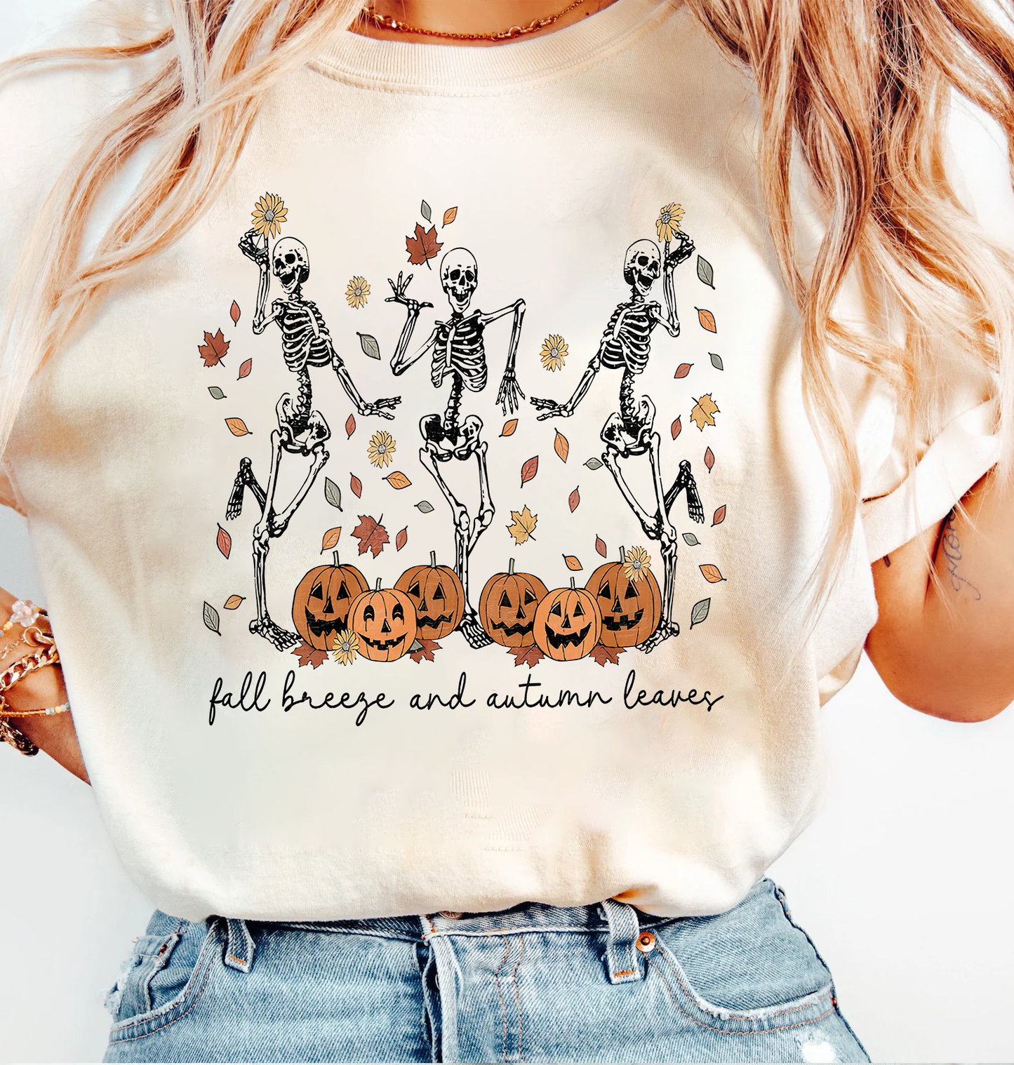 Fall Breeze and Autumn Leaves T-Shirt