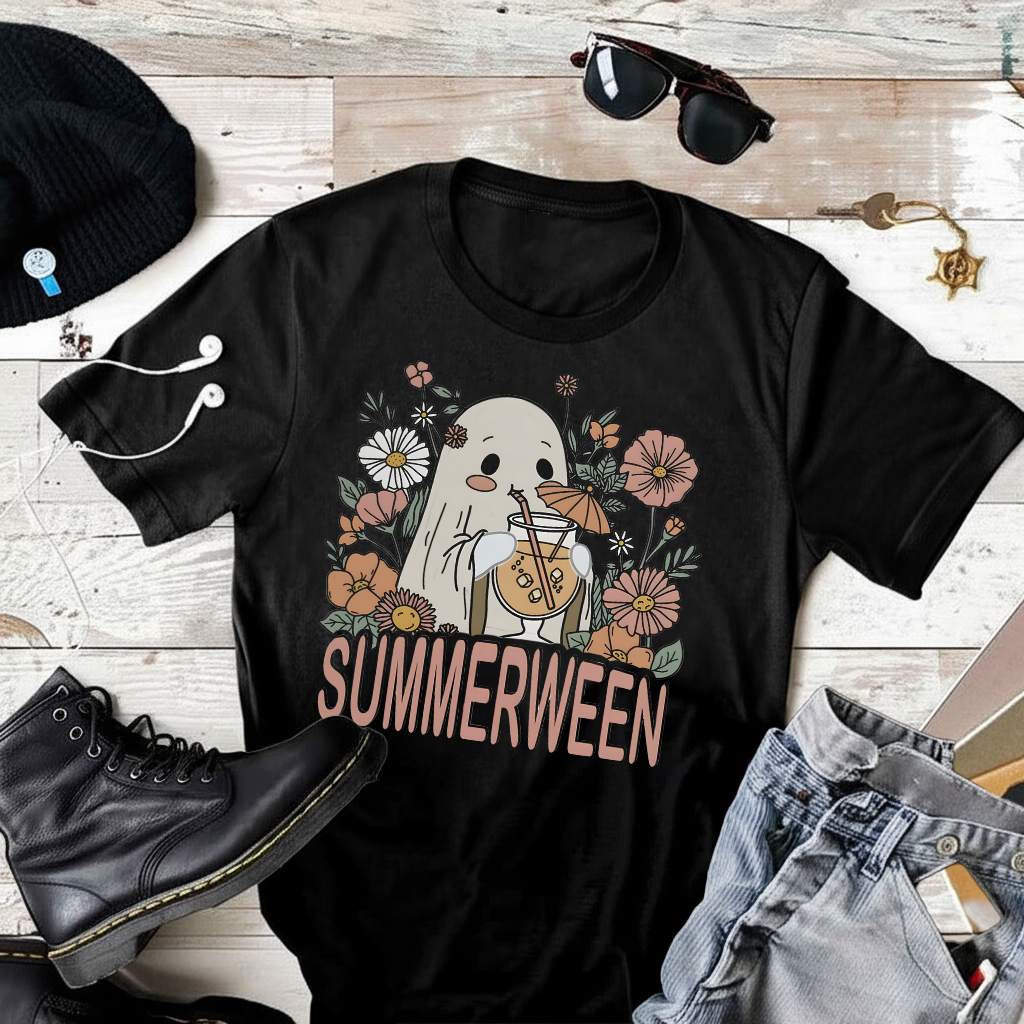 Ghost Summer Halloween T-Shirt