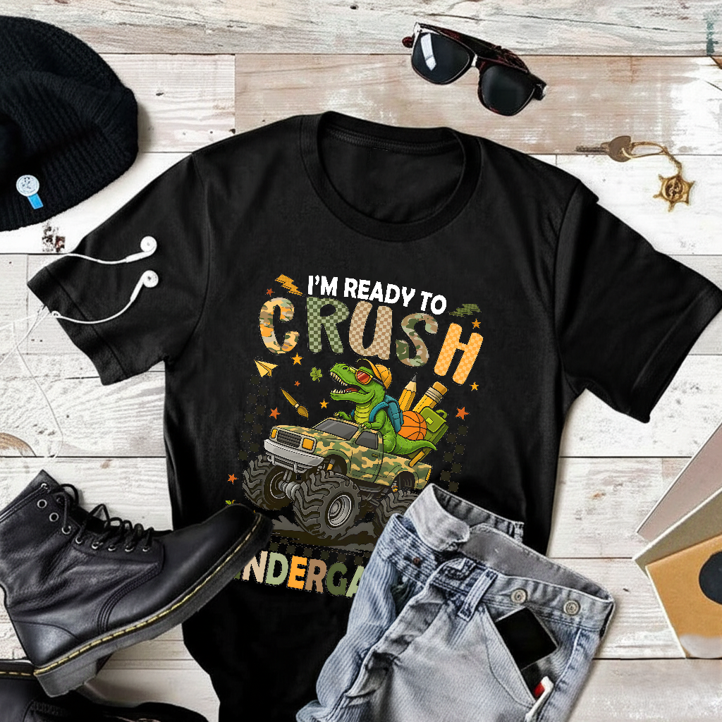 I’m ready to crush Kindergarten T-Rex T-Shirt
