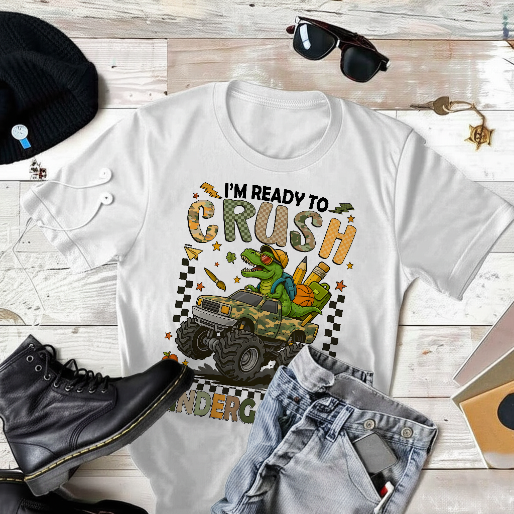 I’m ready to crush Kindergarten T-Rex T-Shirt