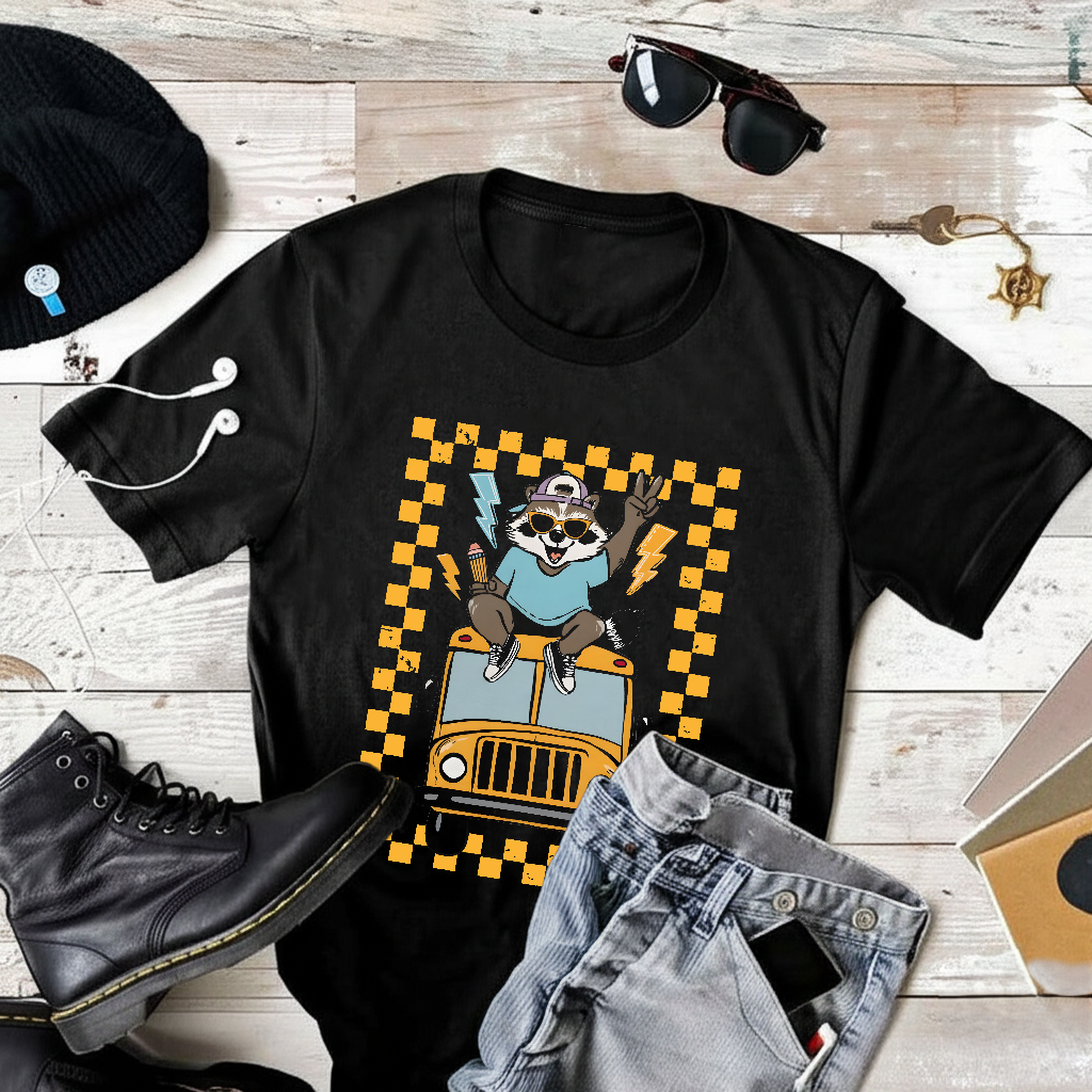 Raccoon School T-Shirt