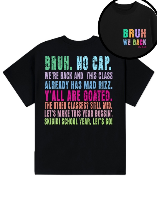 Retro Bruh We Back Teacher T-Shirt