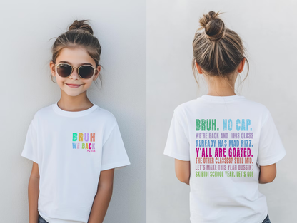 Retro Bruh We Back Teacher T-Shirt