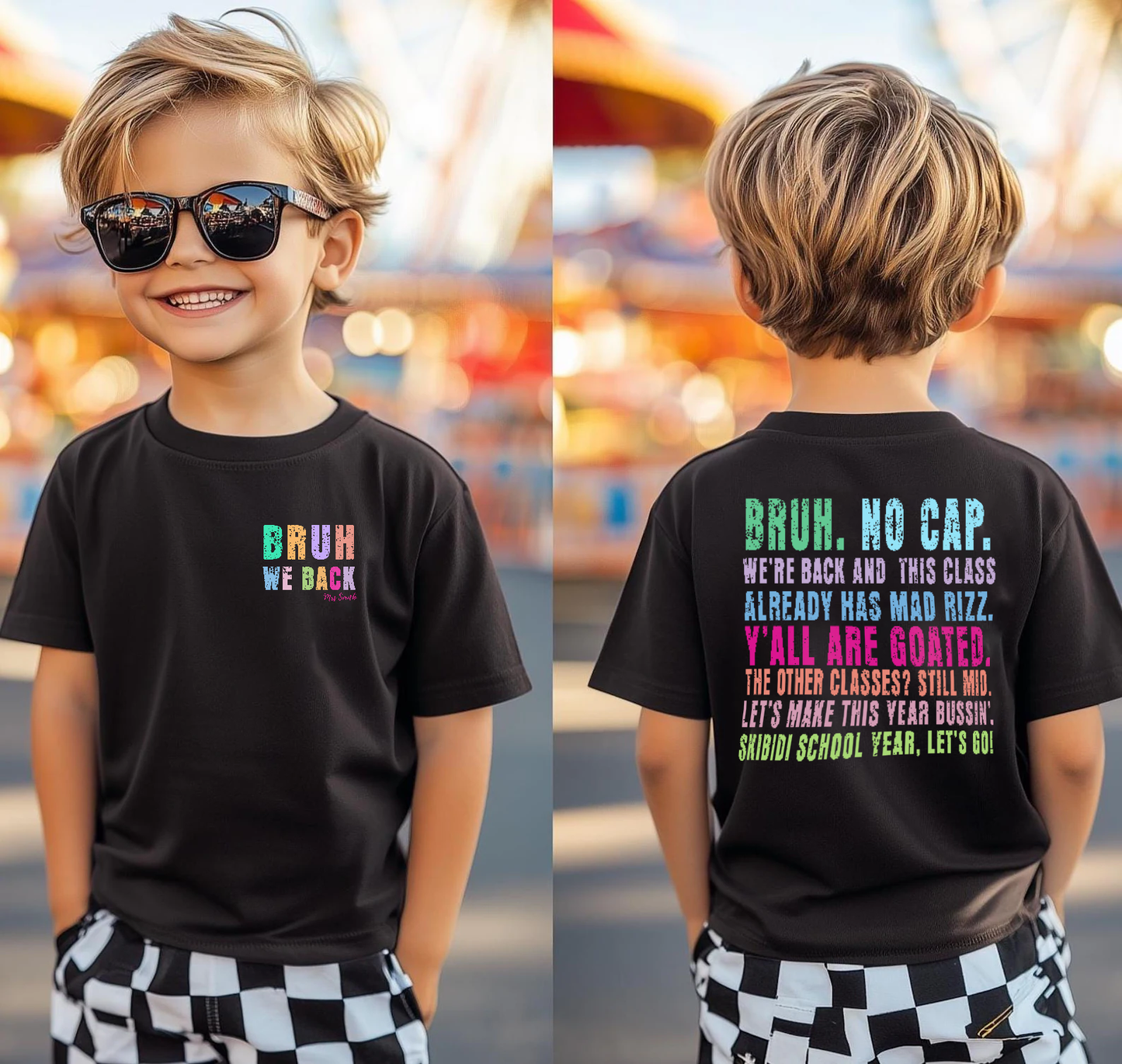 Retro Bruh We Back Teacher T-Shirt