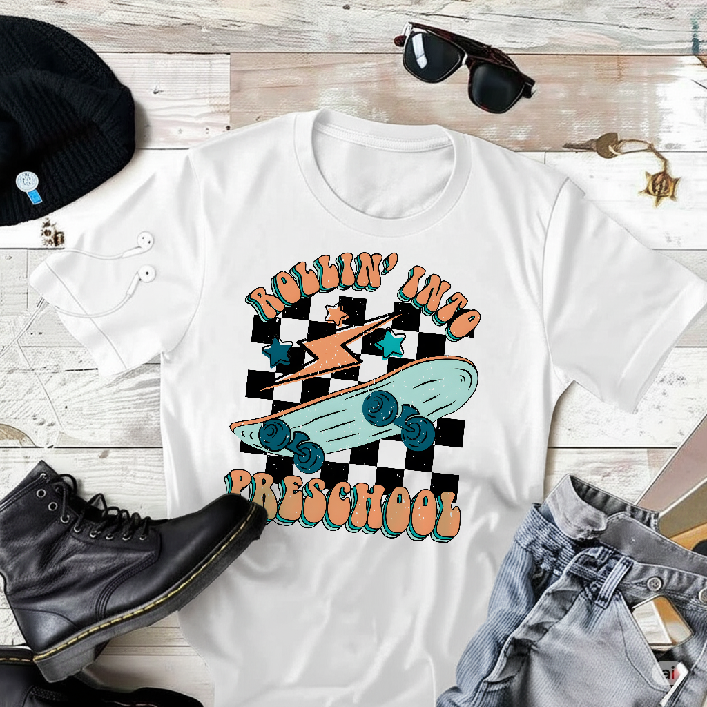 Rolling into Kindergarten T-Shirt