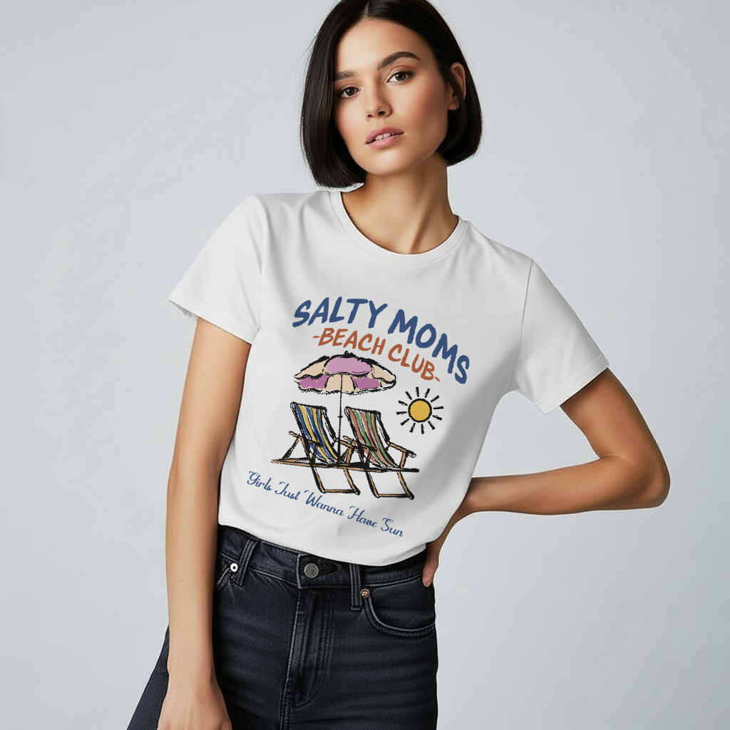 Salty Mom Beach Club T-Shirt