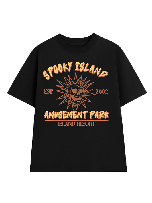 Spooky Island, Retro Halloween T-Shirt